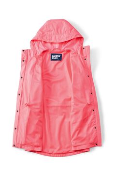 Our packable raincoat is the perfect answer for dry mornings that turn drizzly. It's waterproof, windproof, yet light enough to pack into its own pocket. Plus, it features zip pockets to keep your things dry and secure, an adjustable hood and a waist you can adjust with an interior draw cord for a more flattering look. Semi fitted: fits slightly away from the body, shaped slightly in the waist Tunic length: hits at top of the thigh, covers bottom Approximate length: Center of back, neck to hem 3 Spring Weatherproof Nylon Raincoat, Waterproof Nylon Raincoat For Spring, Spring Waterproof Nylon Raincoat, Functional Windbreaker For Rainy Season Travel, Casual Raincoat For Travel In Rainy Season, Casual Raincoat For Rainy Season Travel, Sporty Weatherproof Raincoat For Travel, Waterproof Nylon Raincoat For Rainy Weather, Functional Raincoat For Spring Rainy Weather