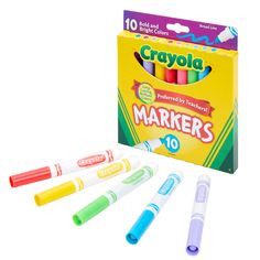 crayon markers are in the box