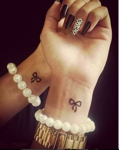 small bow tattoo: Small Girly Tattoos, Wrist Tattoo Ideas, Tattoo Trend, Small Tattoos Simple