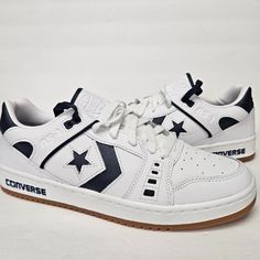 Item No. A04597c New With Box No Return Accepted Cons As-1 Pro, Converse As-1 Pro, Shoes With Star, Men Casual Sneakers, Converse Cons, Black And White Converse, Chuck Taylor Shoes, Staple Shoes, Converse Star