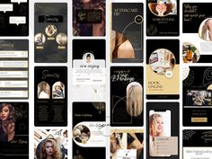 an assortment of brochures and flyers for hairdressers, beauty salon