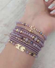 Lavender Bracelet, Jewelry Shop Display, Neck Pieces Jewelry, Fancy Jewelry Necklace, Gold And Purple