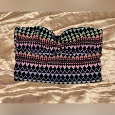 Nwot Pink Victoria’s Secret Multicolored Bandeau Size Small. Super Cute! Bundle And Save! Multicolor Stretch Bandeau Top, Multicolor Fitted Bandeau Top, Fitted Multicolor Bandeau Top, Multicolor Fitted Strapless Crop Top, Fitted Multicolor Strapless Crop Top, Multicolor Bandeau Top For Beach, Multicolor Bandeau Top For Party, Bandeaus, Women's Intimates