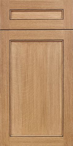 a close up view of the front and side of a cabinet door with wood graining