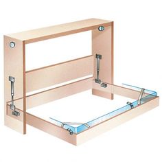 an image of a bed frame that is open