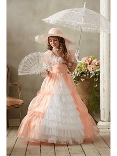 Peachy Southern Belle Costume for Girls – Chasing Fireflies Spring Ruffled Petticoat For Dress-up, Belle Outfit Ideas, Southern Belle Outfit, Southern Belle Costume, Matching Family Halloween Costumes, White Lace Gloves, Belle Outfit, Southern Belle Dress, Lace Parasol