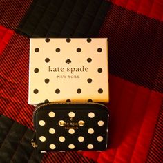 Small Kate Spade Mini Wallet. Brand New, No Tags White Kate Spade Wallets As Gift, Kate Spade Wallet Pink, Bags Kate Spade, Blue Wallet, Card Case Wallet, Kate Spade Wallet, Black Wallet, Mini Wallet, Small Cards