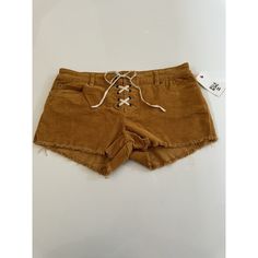 Billabong Corduroy Cutoff Shorts Size 27 Gold Waist Lace Up Pockets Stretch New Lite Hearted Model Billabong Shorts, Billabong Women, Cut Off Shorts, Cut Off, Billabong, Jean Shorts, Womens Bottoms, Gold Color, Lace Up