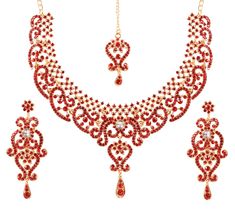 PRICES MAY VARY. Touchstone Indian Bollywood Fine Filigree Studded Look Red White Sparkling Rhinestone Grand Bridal Jewelry Necklace Set In Gold Tone For Women. Extra Long Earrings: Length 3 Inches. SPECIFICATIONS : Necklace circumference 15 inches extendable chain/links upto 20 inches. Earring weight (single) 18 gms. Earring length 3 inches . Earring width 1.50 inches. BRAND : Touchstone is the Premium Fashion Jewelry Brand Of India since 20 years. They have been recreating the exquisite treasu Bridal Maang Tikka, Indian Jewelry Set, Extra Long Earrings, Bridal Jewelry Necklace, Fancy Costumes, Jewellery Wedding, Maang Tikka, Gold Wedding Jewelry, Indian Jewelry Sets