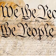 we the people written on top of an old document