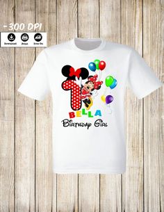 Woody Costume, Birthday Girl T Shirt, Minnie Mouse 1st Birthday, Princess Diy, Diy Disney Shirts, Womens Disney Shirts, Tank Outfit, Mouse Birthday, Minnie Mouse Birthday