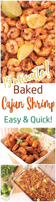 baked cajun shrimp is an easy and quick dinner