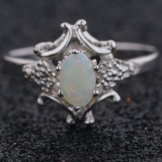 sterling silver opal ring Pass The Vibe Check, Opal Stone Ring, Traditional Wedding Rings, Sterling Silver Opal Ring, Natural Opal Ring, Silver Opal Ring, Vibe Check, Time Is Now, Alternative Jewelry