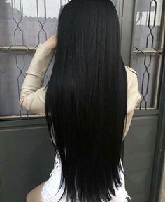 Long Straight Black Hair, Straight Black Hair, Jet Black Hair, Long Black Hair, Beautiful Long Hair, Hair Inspo Color