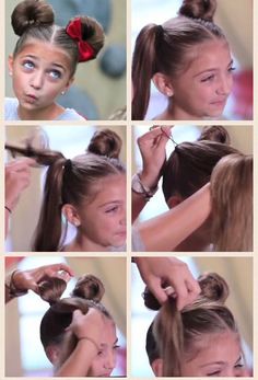 22 Quick And Easy Back-To-School Hairstyle Tutorials Stay At Home Mum Sock Bun Hairstyles, Disney Hair, Back To School Hairstyles, Crazy Hair Days, Belly Workout, Party Hairstyles, Easter Hairstyles, Toddler Hair