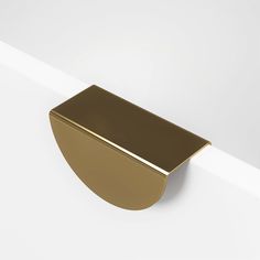 Universal edge-mounted pull Cornelia Edge Pulls Kitchen Cabinets, Wellness Room, Malm Dresser, 70s House, Door Handle Design, 60’s Style, Ikea Malm, Doors And Hardware, Brass Pulls