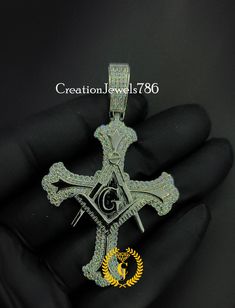 READY TO SHIP Title : Masonic Freemason G Compass with Orthodox Style Cross Pendant Moissanite Test Passer Men's Pendant 925 Sterling Silver, Christmas Gifts   * Handmade Product * - Main Stone: Moissanite - Base Metal: Sterling Silver - Metal Purity: 925  - Metal Finish: 14K White Gold Plated (Black, Yellow, Rose) - Main Stone Clarity: VVS1 / D - Main Stone Creation: Natural (Test Passer) - Stone Color: White - Stone Shape: Round - Gender: Male/ Female This products is entirely nickel-free, to reduce the possibility of rash or skin irritation. Women can wear these all day long without worrying. 🎁To make your decision easier we offer🎁 ✔ 100% Satisfaction Guarantee!! ✔ 14 Days Money Back Guarantee - No Questions Asked. ✔ FREE via shipping to USA🇺🇸 & UK🇬🇧 ✔ 🌎Worldwide Shipping ✔ Handm Christmas Gifts Handmade, Masonic Freemason, Handmade Christmas Gifts, Silver Christmas, Skin Irritation, Mens Pendant, Make An Effort, White Stone, Yellow Rose