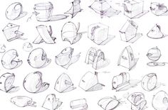 some drawings of different shapes and sizes