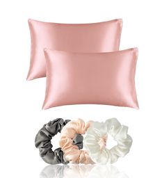 ~Note: COLORS OF SCRUNCHIES MAY VARY AS PER AVAILABILITY!! ~Disclaimer: COLOR OF PILLOW COVER MAY BE SLIGHTY DUE TO PHOTOGRAPHY!! Indulge in the ultimate luxury with our Satin Pillow Cover with Scrunchies set. Crafted from high-quality satin fabric, these pillow covers not only provide a silky-smooth surface for your skin and hair to glide on, reducing friction and preventing breakage, but also offer a touch of elegance to your bedroom decor. The package includes matching scrunchies that are gen Bed Pillow Cover, Silk Bed, Bed Pillow Covers, Satin Pillow, Silk Bedding, Satin Pillowcase, Bed Pillow, Makeup Items, Satin Silk