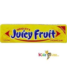 Wrigley's Juicy Fruit Chewing Gum 7 Sticks Pack of 14 Real Fruit Juice, New Zealand Food, Australian Food, Dairy Drinks, Real Fruit, Biscuit Recipe