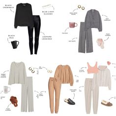 Style In Home Clothes, Comfy Outfit For Home, Lounge Wear Work From Home, Cute Stay At Home Outfits Cozy, Modest Lounge Outfits, Winter Wfh Outfit, Work From Home Loungewear, Stay At Home Clothes, Casual Home Outfits Women