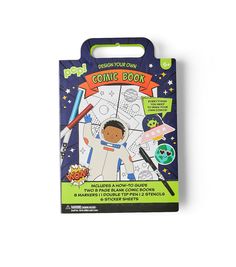 a coloring book with an astronaut on it