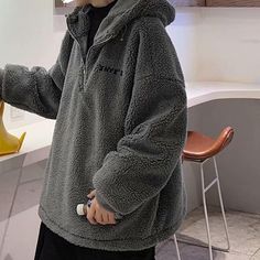 Wiaofellas Stylish Hooded Outwear Solid Color Fleece Men Jacket Loose Plush SweatshirtSize Details: Size: M, Bust: 124cm/48.8", Shoulder: 41cm/16.1", Length: 70cm/27.6", Sleeve: 64cm/25.2" (Approx.) Size: L, Bust: 128cm/50.4", Shoulder: 42cm/16.5", Length: 72cm/28.3", Sleeve: 65cm/25.6" (Approx.) Size: XL, Bust: 132cm/52", Shoulder: 43cm/16.9", Length: 74cm/29.1", Sleeve: 66cm/26" (Approx.) Size: 2XL, Bust: 136cm/53.5", Shoulder: 44cm/17.3", Length: 76cm/29.9", Sleeve: 67cm/26.4" (Approx.) Notes