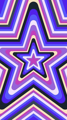 an abstract star pattern in purple, blue and pink