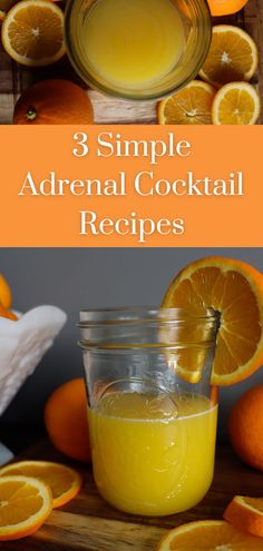 a glass jar with an orange drink in it and an orange slice on the side! How To Make A Cortisol Cocktail, Simple Adrenal Cocktail, Easy Adrenal Cocktail, Natural Cortisol Cocktail, Cortisol Reduction Cocktail, Adrenal Sunshine Lemonade, Adrenal Fatigue Cocktail, Morning Cortisol Drink, Diy Cortisol Cocktail