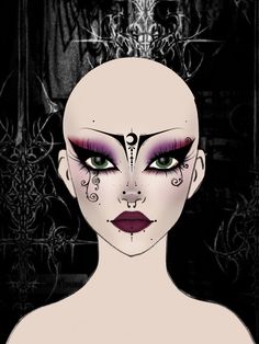 whimsigoth makeup inspo Whimsigoth Makeup, Gothic Makeup, Gothic Art, Goth Fashion, Makeup Inspo, Gothic Fashion, Blue Hair