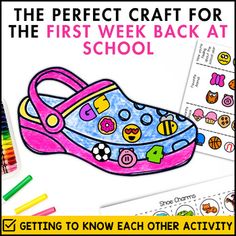 the perfect craft for the first week back at school getting to know each other activity