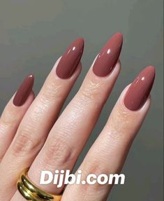 Brown Nail, Nail Colour, Almond Nail, Thanksgiving Nails, Brown Nails, Elegant Nails, Classy Nails, Chic Nails