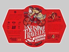 the seasonal traveler winter warmer wine label