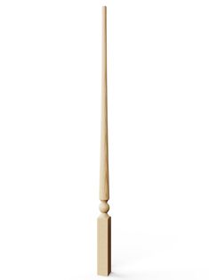 a tall wooden pole on a white background