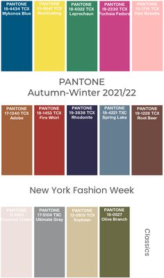 the pantone autumn winter 2012 color scheme