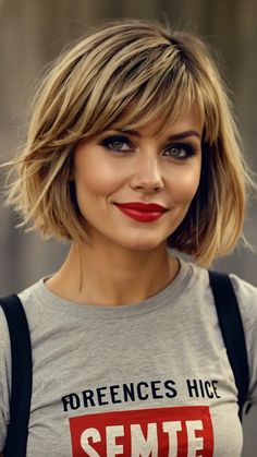 Blonde Ambition: Mom Haircut Ideas for 2024 38 Mom Haircut, Mom Haircuts, Blonde Ambition, Haircuts For Medium Length Hair, Short Hair Images, Choppy Bob Hairstyles, Chin Length Hair, Bob Hairstyles For Fine Hair, Haircuts For Medium Hair