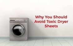 a dryer sitting in front of a wall with the words why you should avoid drying your