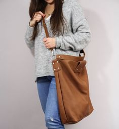 Brown Oversized bag Large leather tote bag, Every Day Bag, Women leather bag Slouchy Tote, Brown Han Large Shoulder Bag With Handles For Errands, Large Brown Bags With Leather Handles, Large Satchel With Leather Handles For Errands, Large Everyday Bag With Large Capacity, Large Satchel With Leather Handles For Everyday, Large Everyday Satchel With Leather Handles, Large Everyday Satchel With Large Capacity, Large Satchel With Large Capacity For Everyday, Large Shoulder Bag With High Capacity For Everyday Use