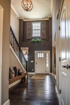 the entryway is clean and ready for us to use as an entrance way in this home