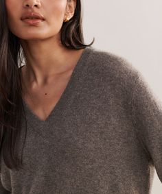 Flynn Cashmere Sweater Shadow As a nod to the classics, this covetable 100% cashmere piece embraces all the ease of a relaxed fit knit with the sophistication of a v-neck silhouette. Tuck this lightweight layer into trousers or pair it with your favorite slip skirt to instantly upgrade any outfit. | Jenni Kayne Women's Flynn Cashmere Sweater Size X-Large Elegant Soft Knit Cashmere V-neck Sweater, Classic Cashmere V-neck Sweater In Soft Knit, Classic Cashmere V-neck Sweater For Fall, Cozy Cashmere V-neck Sweater In Fine Knit, Cozy Cashmere V-neck Fine Knit Sweater, Cozy Cashmere Fine Knit V-neck Sweater, Classic Fall V-neck Sweater For Loungewear, Classic V-neck Sweater For Loungewear, Classic Cashmere V-neck Sweater With Soft Knit