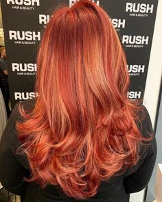 Red Hair Golden Highlights, Red Highlights On Copper Hair, Ginger Hair Red Highlights, Long Red Hair With Blonde Highlights, Ginger With Red Highlights, Ginger Hair With Red Highlights, Orange Red Highlights, Blond Hair With Red Highlights, Light Red Hair With Blonde Highlights