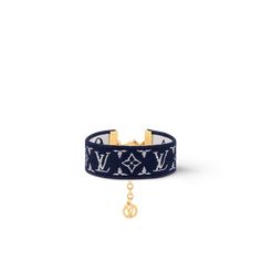 LOUIS VUITTON® - Lv Buddy Bracelet - Bleu Marine Louis Vuitton Bracelet, Bracelet Luxury, Brass Trim, Alma Bb, Expensive Jewelry Luxury, Spring Sandals, Louis Vuitton Jewelry, Louis Vuitton Accessories, Expensive Jewelry