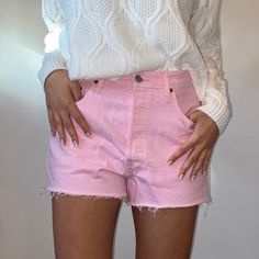 Baby Pink Levi’s Shorts, Unworn - Excellent Condition! Levi's Cotton Jean Shorts For Spring, Levi's Straight Leg Jean Shorts For Spring, Levi's Jean Shorts With Pockets For Spring, Pink Short Jeans For Spring, Spring Pink Short Jeans, Levi's Cotton Bottoms For Spring, Pink Relaxed Fit Jean Shorts For Spring, Pink Cotton Short Length Jeans, Pink Short Length Jeans For Spring