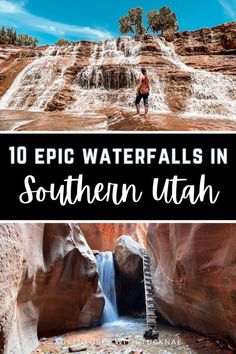 10 Epic Waterfalls In Southern Utah Utah Activities, Kanab Utah, West Coast Travel, Southwest Travel, Utah Camping