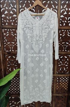 Description Material : Viscose  Wash Care : Hand Washable Kurti Length : 46-47 inches Occasion : Casual Wear Touch and Feel - Comfortable and Soothing Sleeve-3/4 Sleeves Package Contains : 1x Kurti Bohemian Semi-stitched Blouse With Chikankari Embroidery, White Long Sleeve Blouse With Chikankari Embroidery, Designer White Blouse Piece With Chikankari Embroidery, Bohemian Kurta For Diwali Wedding, Bohemian White Traditional Wear For Festival, Bohemian Kurta For Wedding And Diwali, White Bohemian Embroidered Fabric For Eid, Bohemian Semi-stitched Kurta With Intricate Embroidery, Semi-stitched Bohemian Kurta With Intricate Embroidery