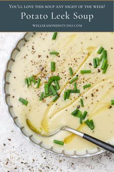 Rich & Creamy Potato Leek Soup (Gluten-Free)