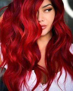 Blood Red Hair, Dress Selfie, Vibrant Red Hair, Red Hair Looks, Red Hair Inspiration, Nature Lifestyle, Photoshoot Summer, Beauty Hair Color, Red Hair Inspo