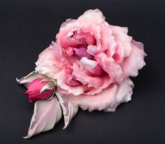 Elegant Pink Wedding Brooches, Elegant Rosette Brooches As A Gift, Rose Flower Brooch For Party, Elegant Pink Brooch With Flower Decoration, Elegant Pink Flower Brooch, Elegant Rose-colored Brooches, Elegant Rose Brooches, Rose Colored Handmade Flowers Brooch For Wedding, Pink Flower Brooch For Wedding