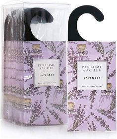 the packaging for lavender perfume is shown