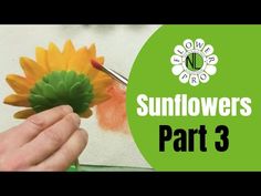 sunflowers are being made in the shape of flowers